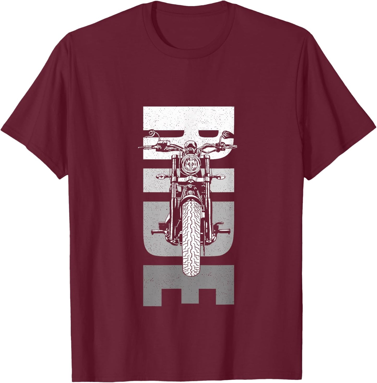 Ride Motorcycle Apparel - Biker Motorcycle T-Shirt - T-Shirt | Maroon