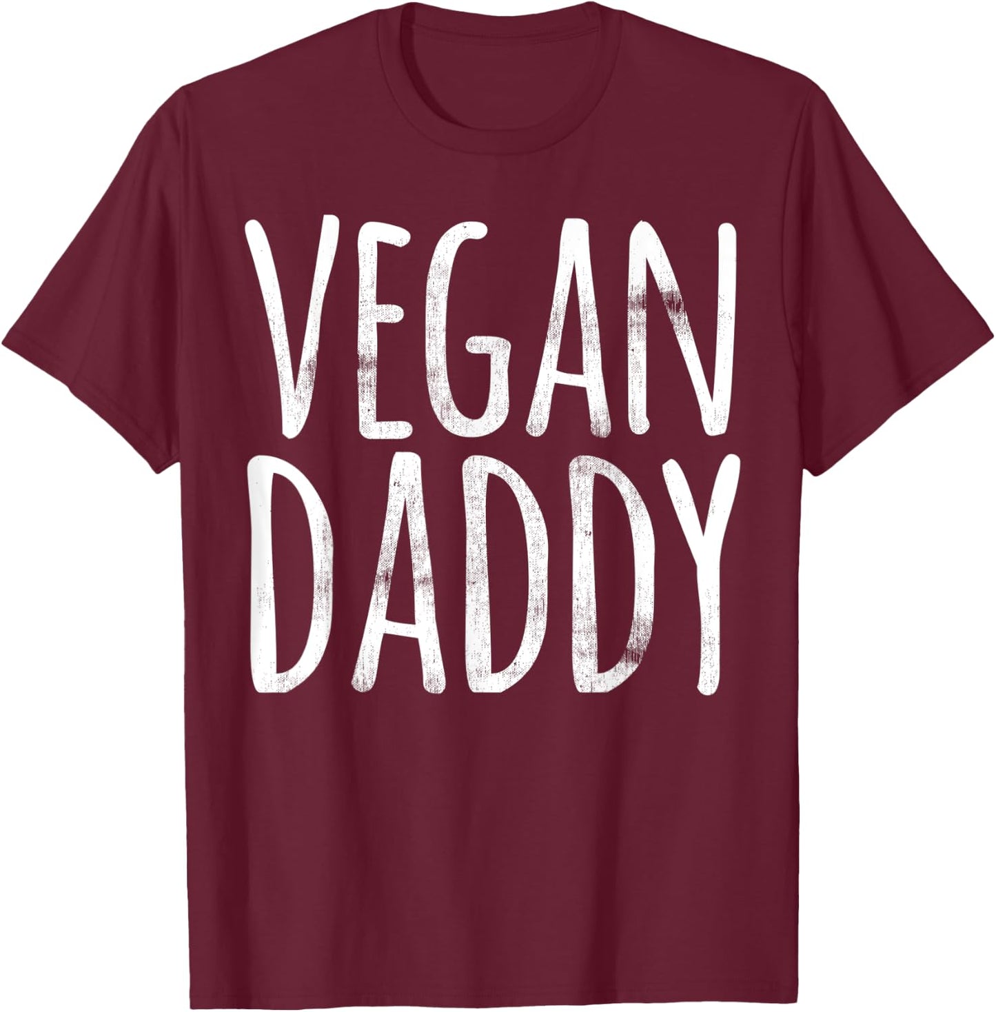 Funny Easy Lazy Halloween VEGAN DADDY COSTUME Matching T-Shirt - T-Shirt | Maroon