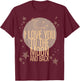 Vintage Moon and Stars PJ's Matching TOPS GIFT NIght Top T-Shirt - T-Shirt | Maroon