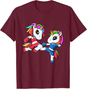 Unicorn Muay Thai - Nak Muay, Kickboxing Gift T-Shirt - T-Shirt | Maroon