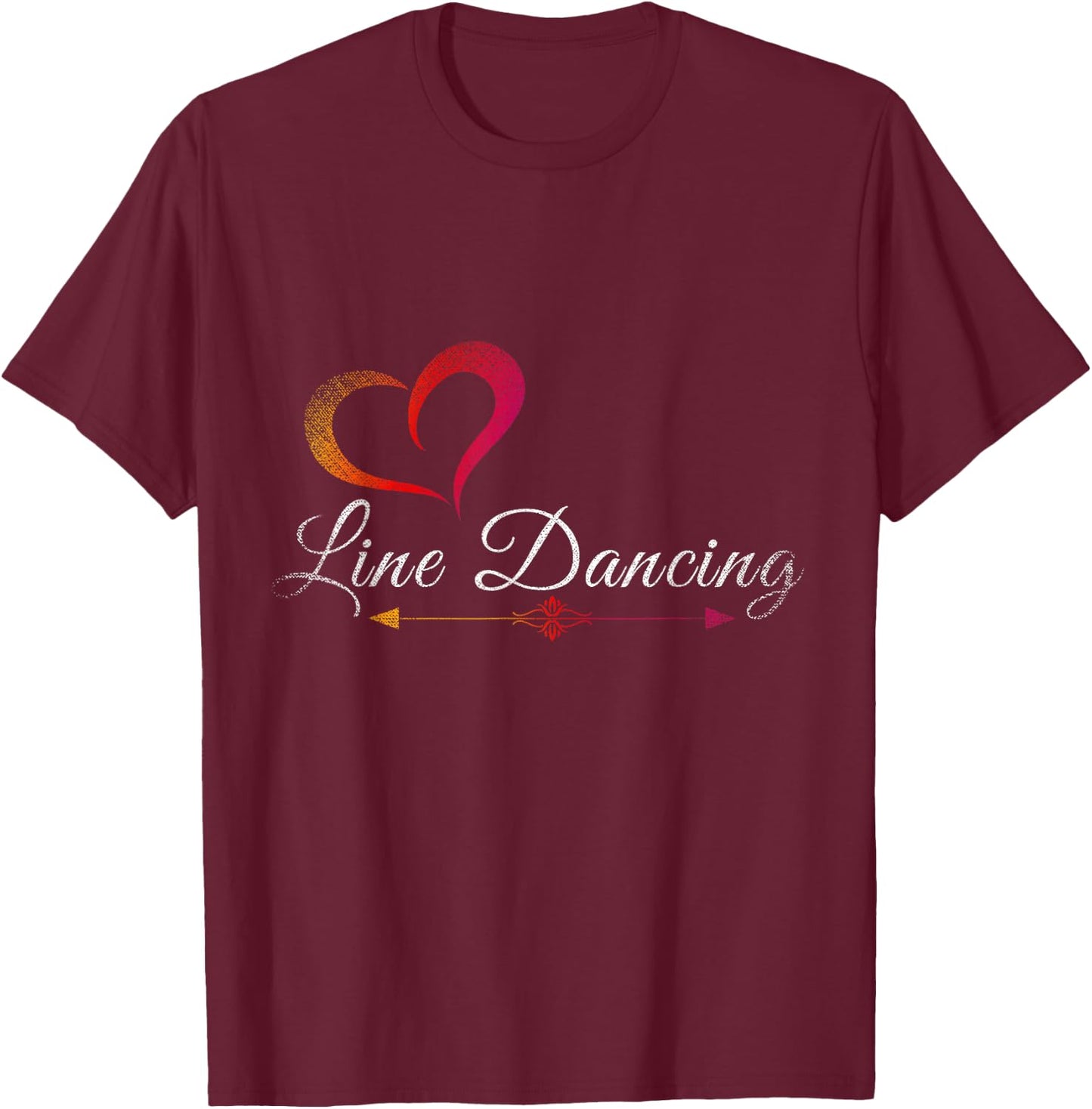 Line Dance Cowboy Line Dancing T-Shirt - T-Shirt | Maroon