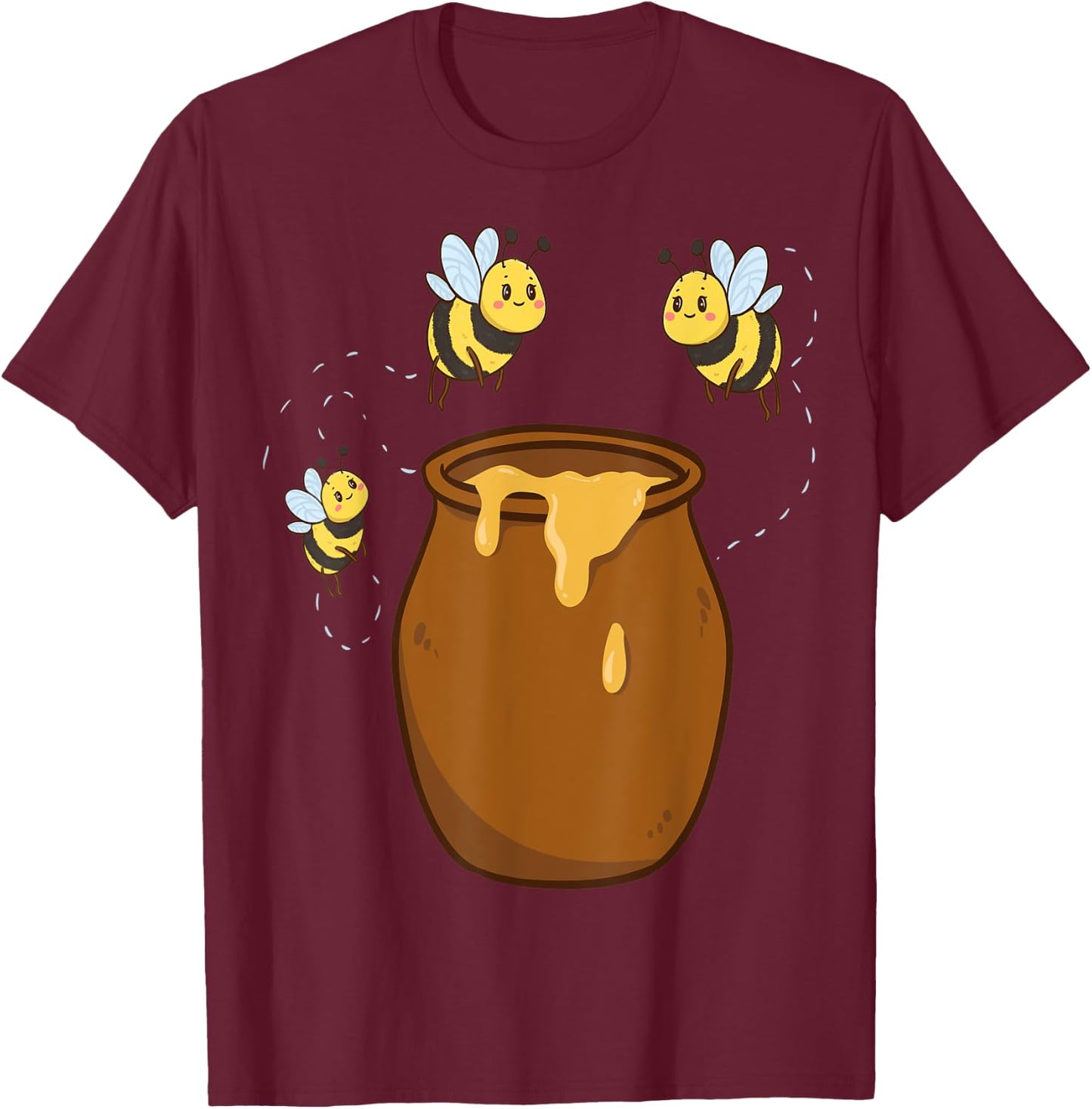 Wild Bees Honeypot Child Bumble Bee Bee Beekeeper Honey Bee T-Shirt - T-Shirt | Maroon