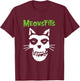 Meowsfits Cats Kittens Meow Funny Parody Band for Cat Lover T-Shirt - T-Shirt | Maroon