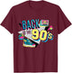 Men's Women's Kids Vintage Retro Back To 90's Graphic Design T-Shirt - T-Shirt | Maroon