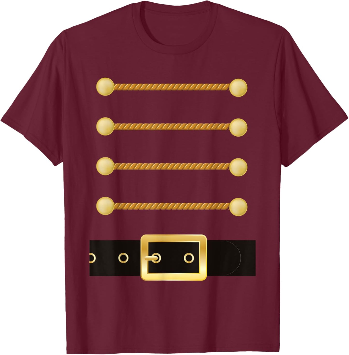 Nutcracker Character Soldier Costume Uniform Funny Christmas T-Shirt - T-Shirt | Maroon