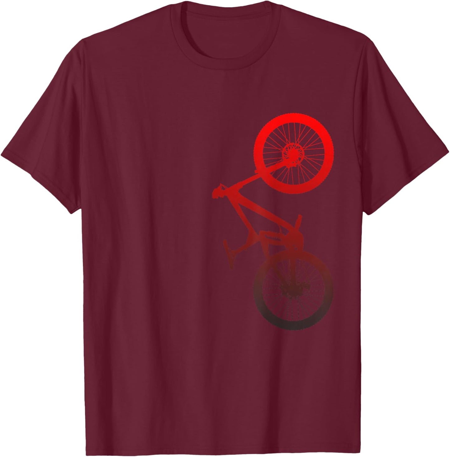 Mountain Bike MTB T-Shirt - T-Shirt | Maroon