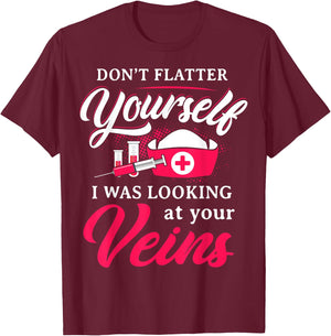 Funny Phlebotomy Technician Phlebotomist Nurse Women T-Shirt - T-Shirt | Maroon