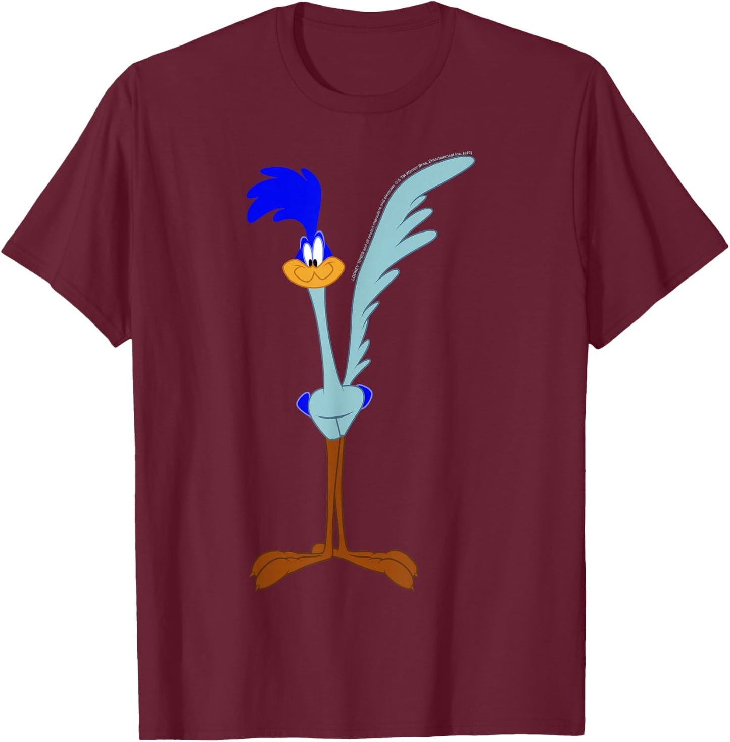 Looney Tunes Road Runner Simple Portrait T-Shirt - T-Shirt | Maroon