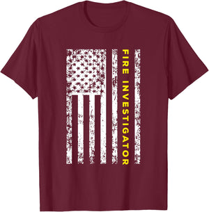 Fire Investigator T-Shirt - T-Shirt | Maroon