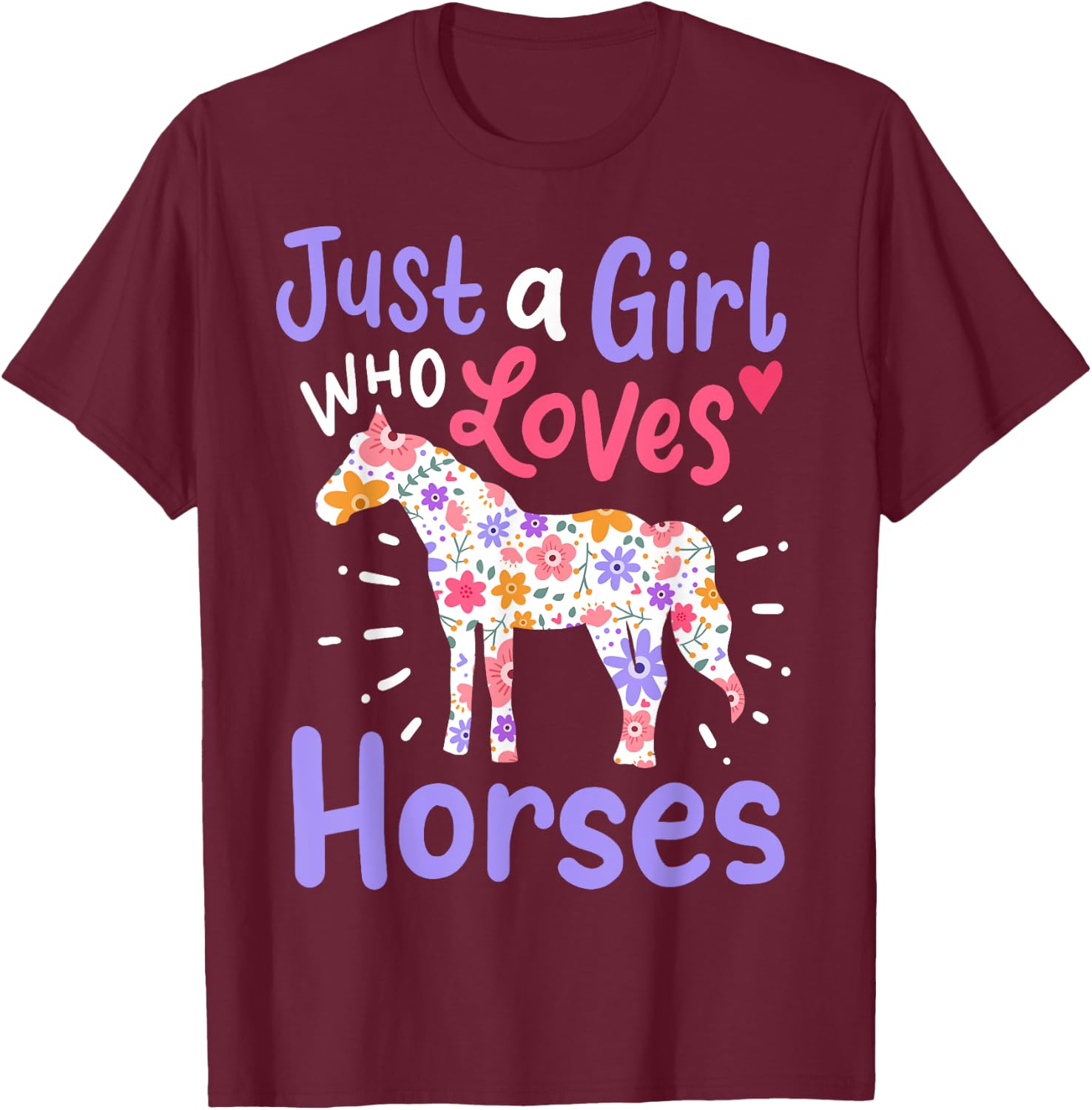 Horses Horse Girl Western Riding Barrel Racing Show Jumping T-Shirt - T-Shirt | Maroon