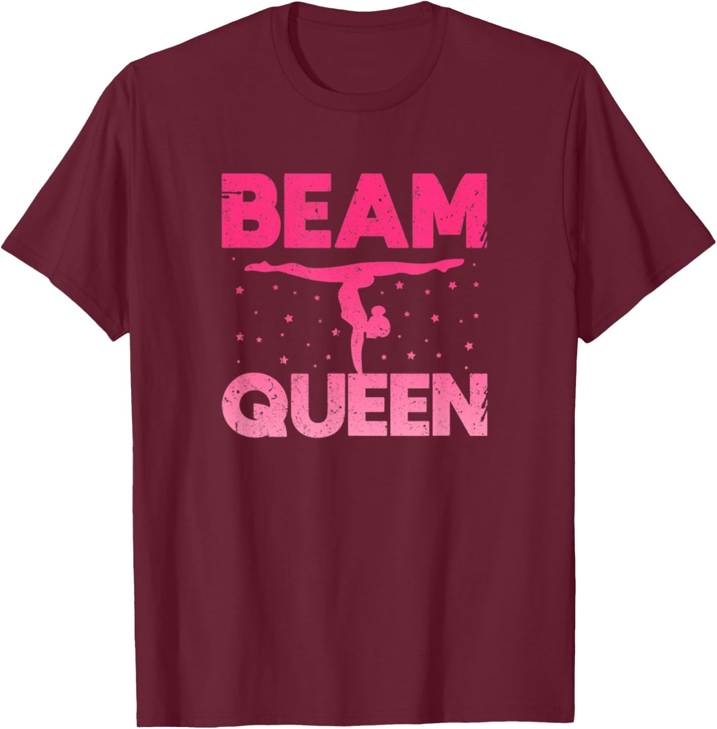 Beam Queen Gymnastics T-Shirt - T-Shirt | Maroon