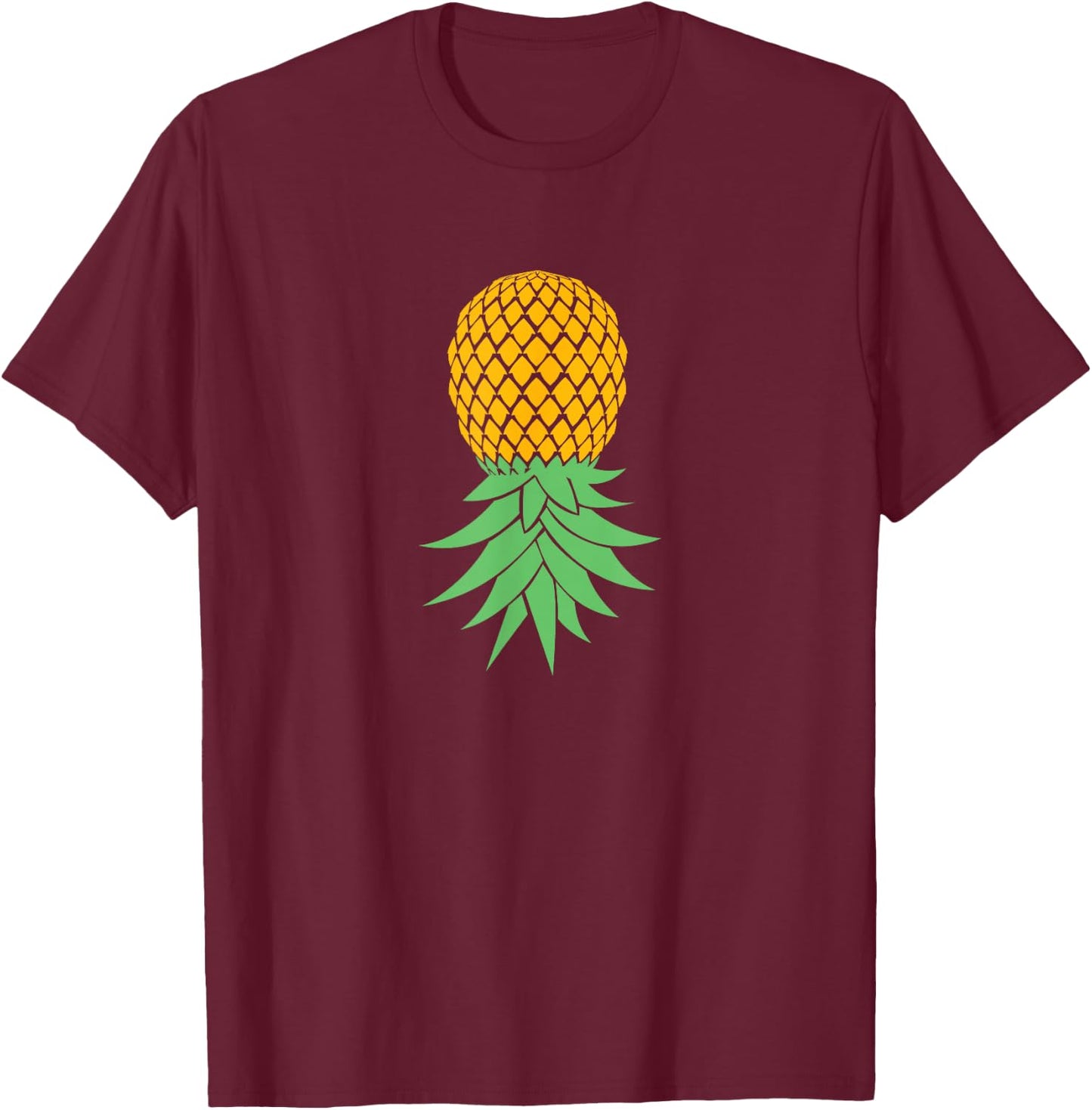 Upside Down Pineapple for Swingers T-Shirt - T-Shirt | Maroon