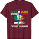 Irish By Blood American By Birth Patriot By Choice T-Shirt - T-Shirt | Maroon
