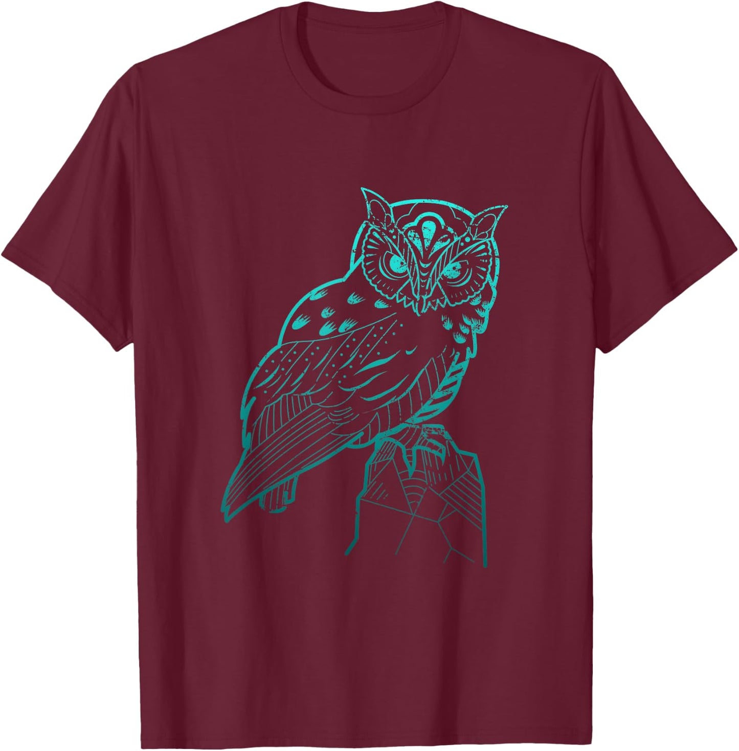 Owl T-Shirt - T-Shirt | Maroon