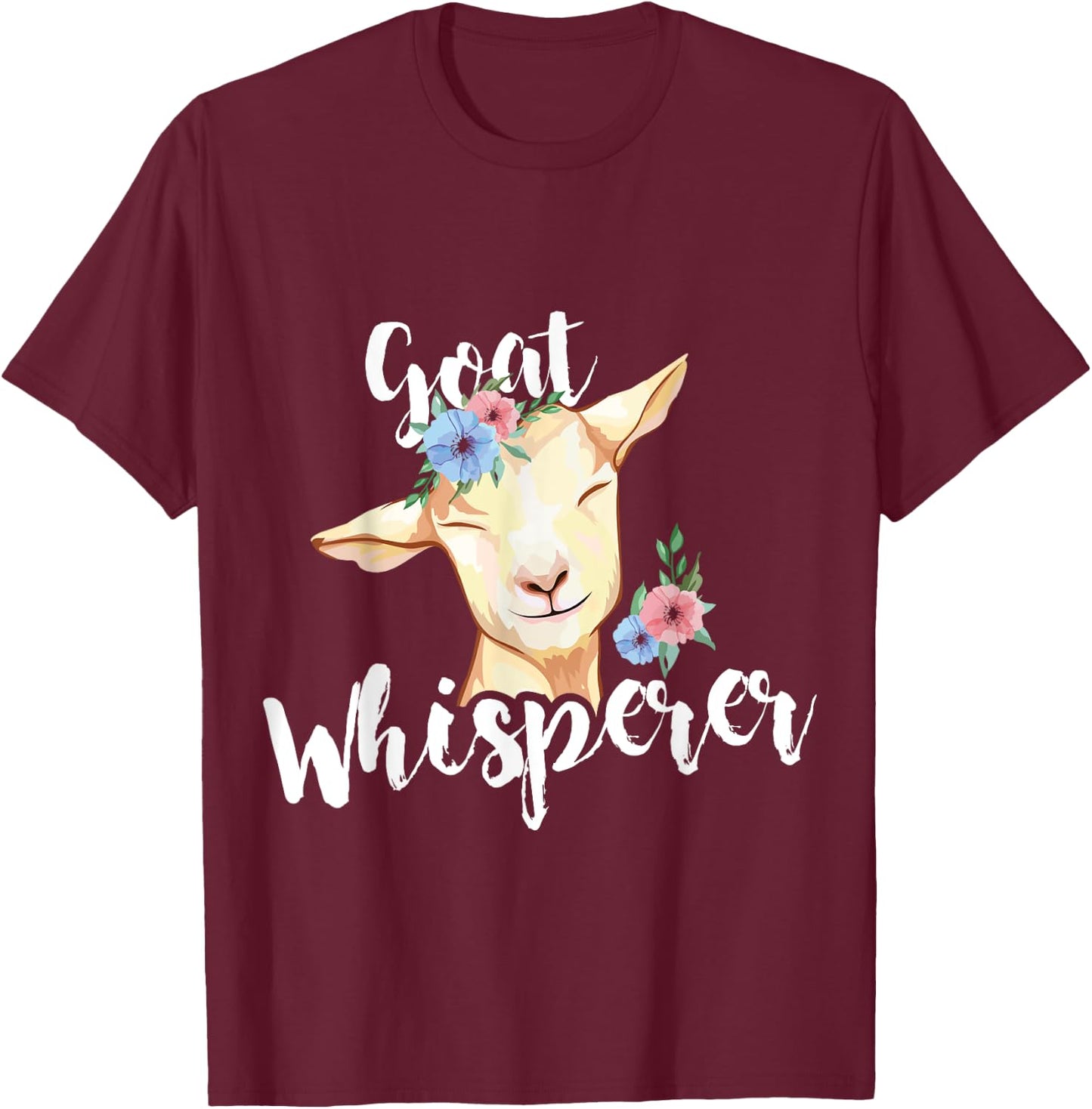 Goat Whisperer - Goat T-Shirt - T-Shirt | Maroon