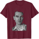 Morrissey The Smiths Home Portrait B&W By Stephen Wright T-Shirt - T-Shirt | Maroon