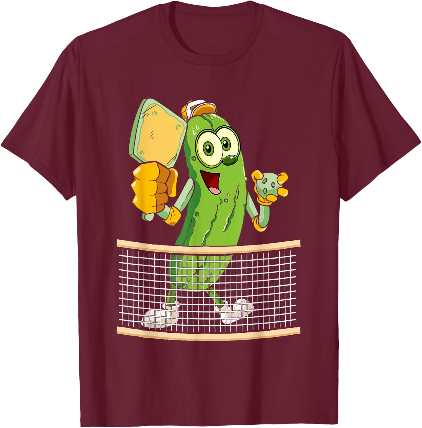 Funny Pickleball Player Men Women Pickle Ball Lover T-Shirt - T-Shirt | Maroon
