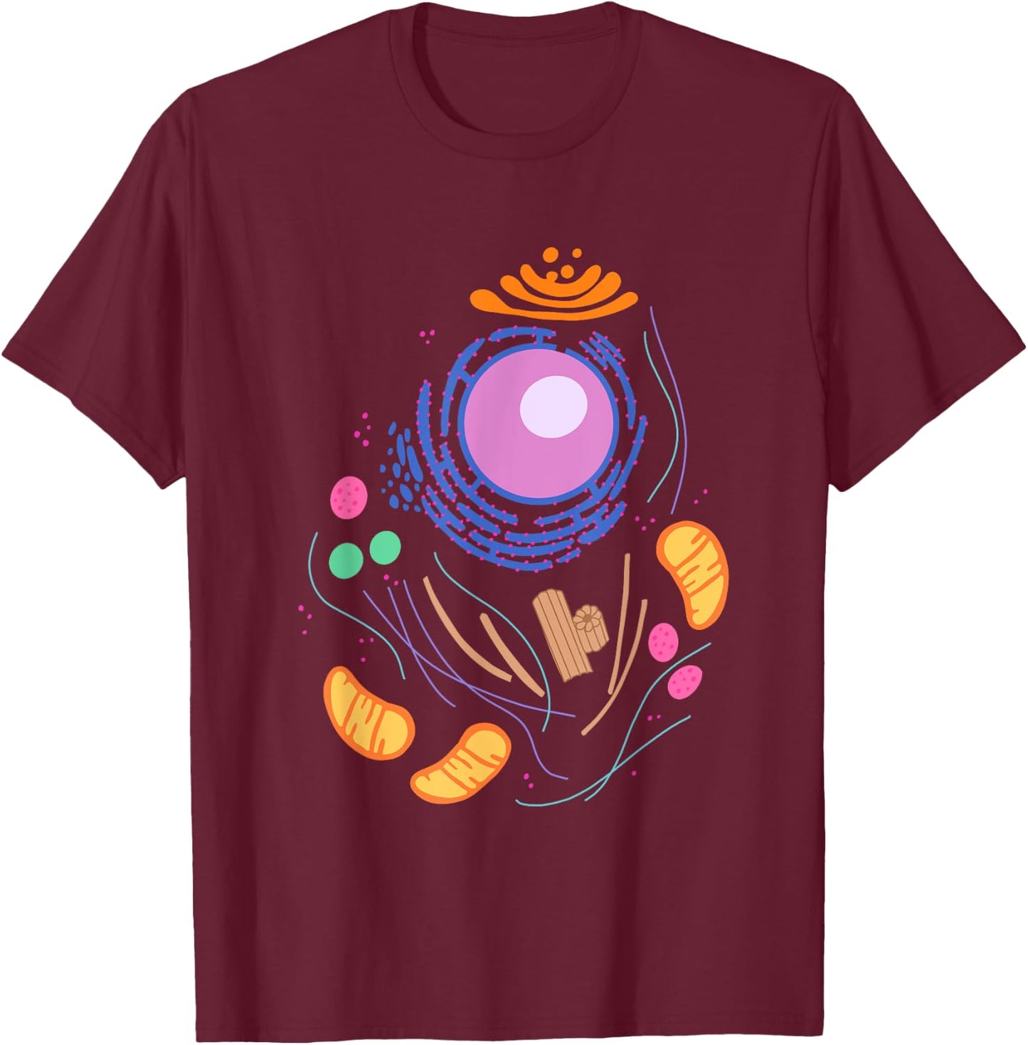 Animal Cell Simple funny quick lazy Halloween costume outfit T-Shirt - T-Shirt | Maroon