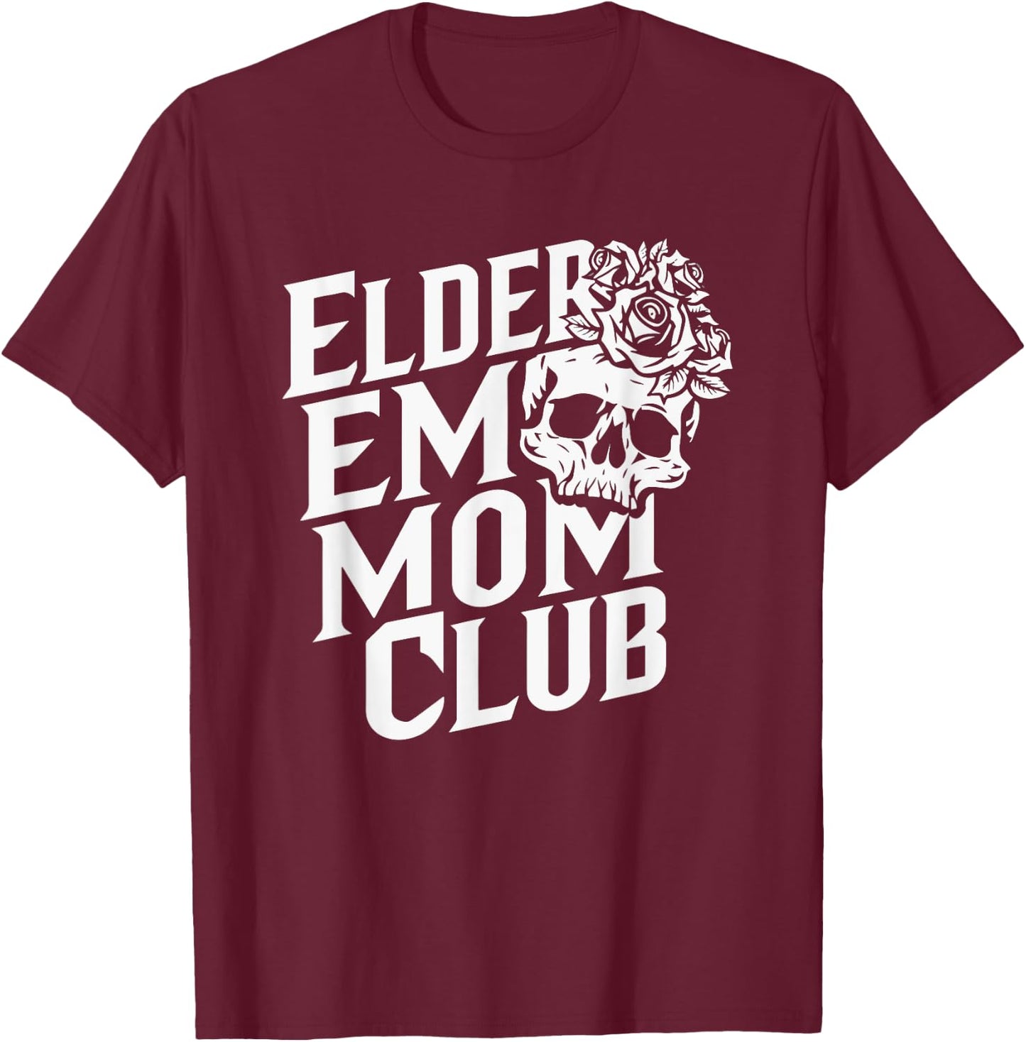 Elder Emo Mom Club Emo Lifestyle Emo Music Goth Subculture T-Shirt - T-Shirt | Maroon