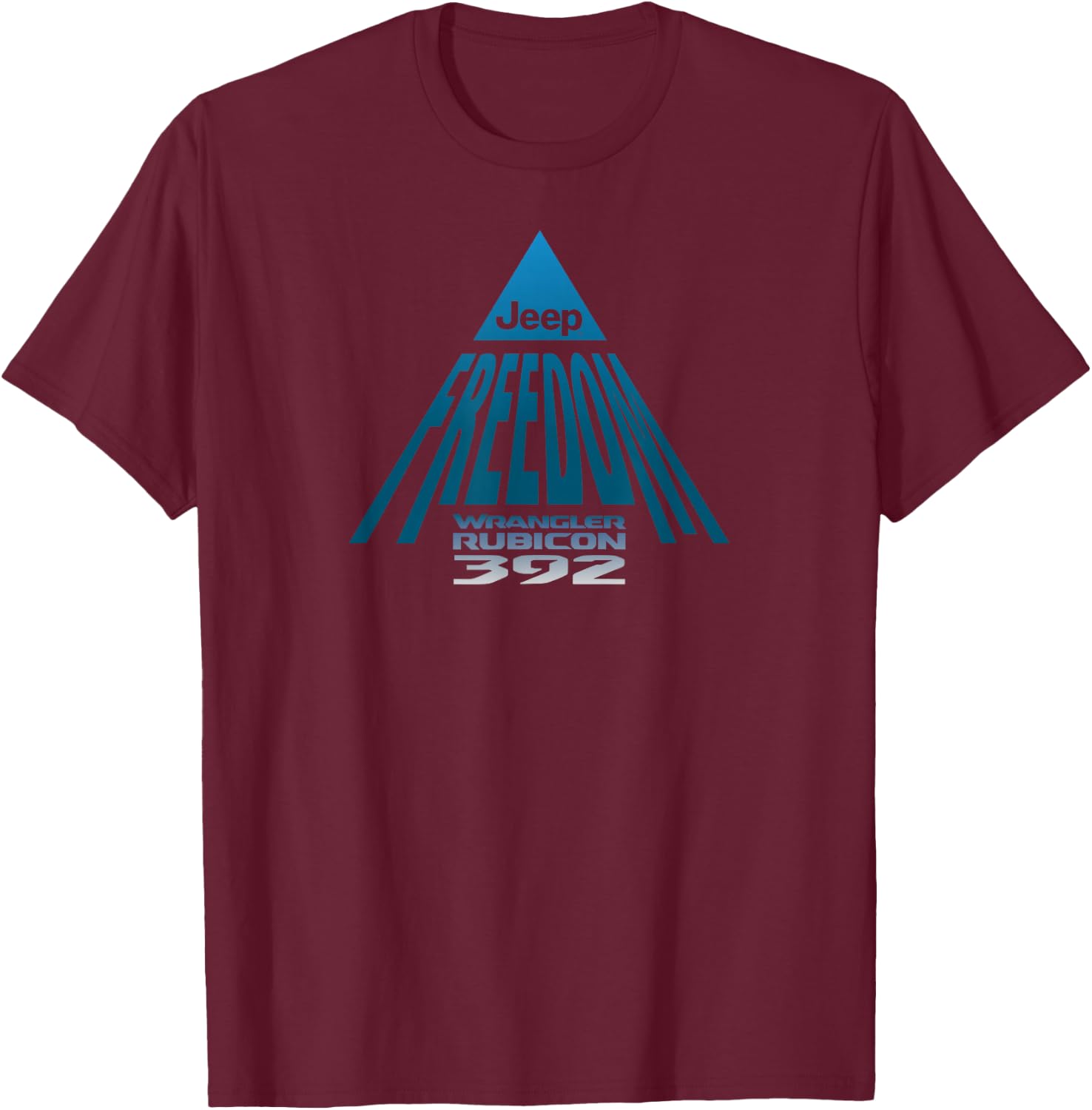 Jeep Wrangler Rubicon 392 Pyramid T-Shirt - T-Shirt | Maroon