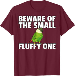 Green Cheek Conure T-Shirt - T-Shirt | Maroon