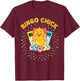 Bingo Chick Bingo Card Baby Chicken Design T-Shirt - T-Shirt | Maroon