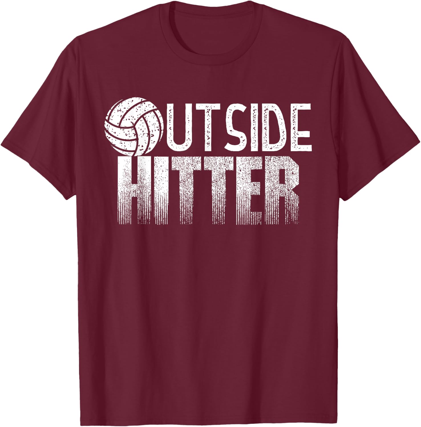 Volleyball Player Outside Hitter T-Shirt - T-Shirt | Maroon