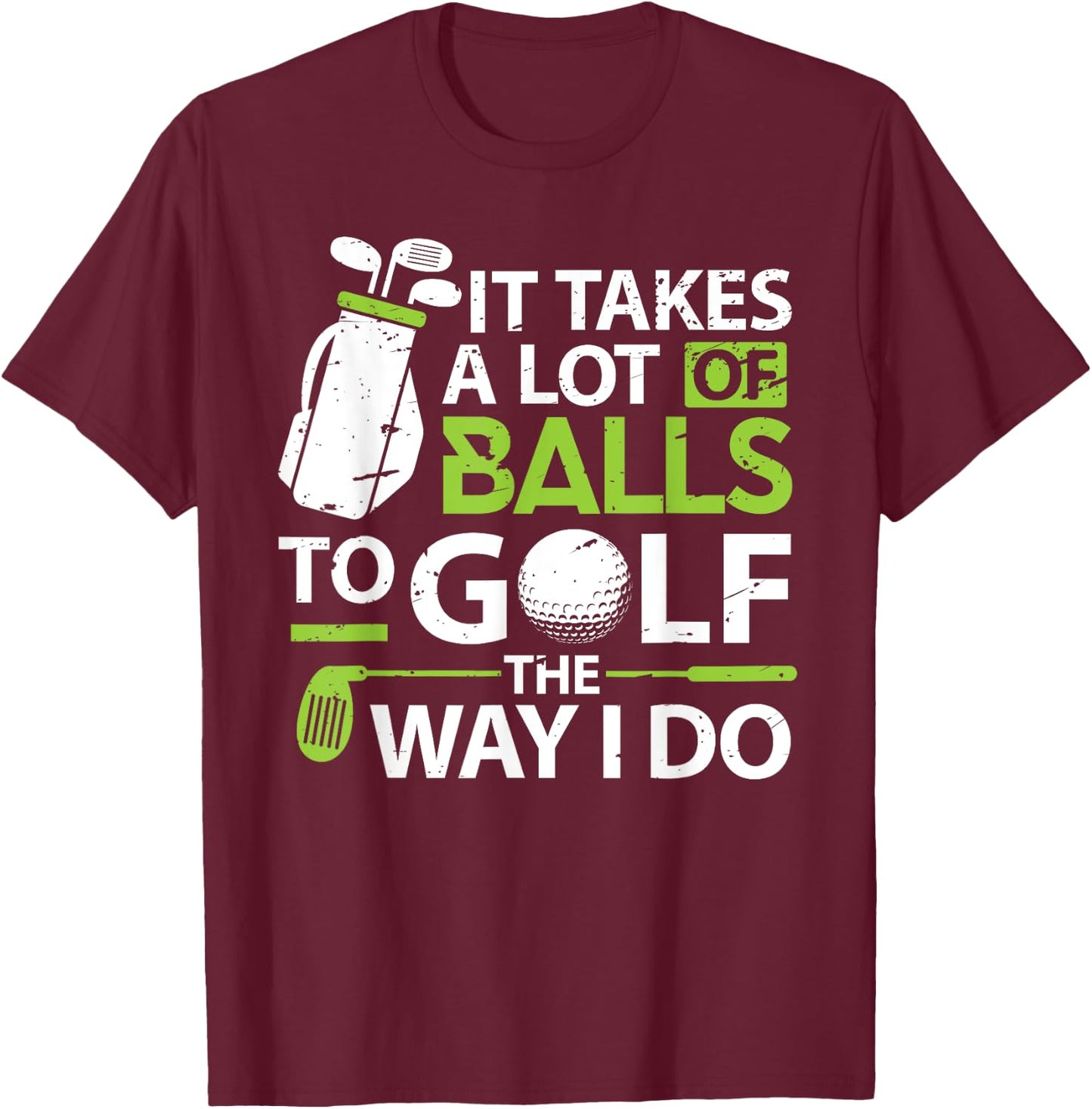 Funny Golf Shirts Golf Player Golfer Women T-Shirt - T-Shirt | Maroon