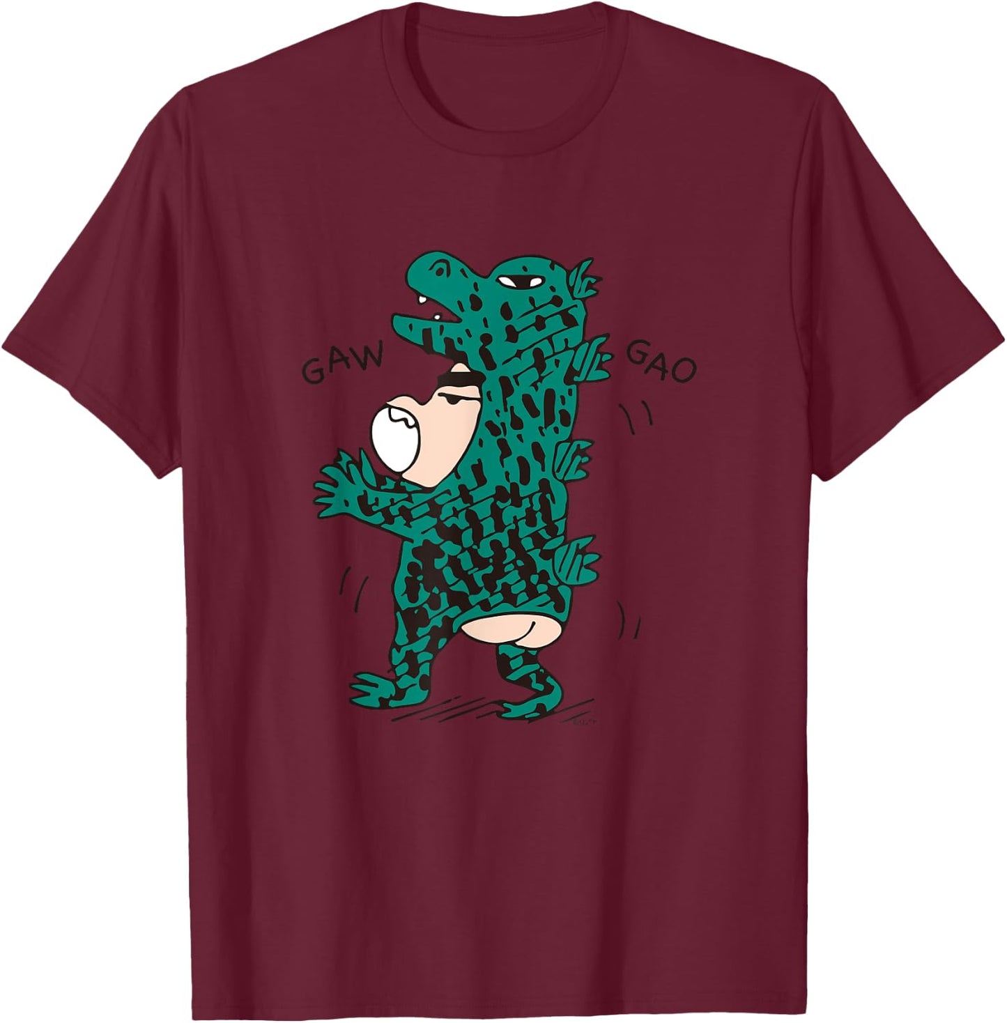 【Manga】Crayon Shin-chan Transform into Sirimarudashi! T-Shirt - T-Shirt | Maroon