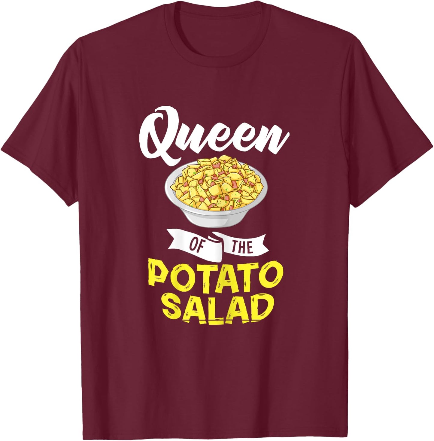 Potato Salad Gift Egg Seasoning Vegan T-Shirt - T-Shirt | Maroon