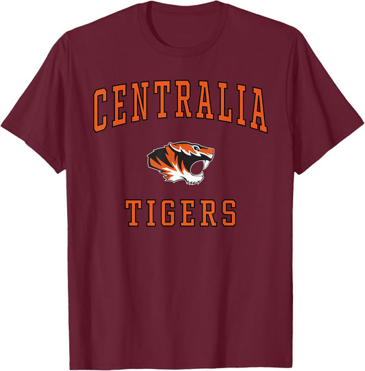 Centralia High School Tigers T-Shirt - T-Shirt | Maroon