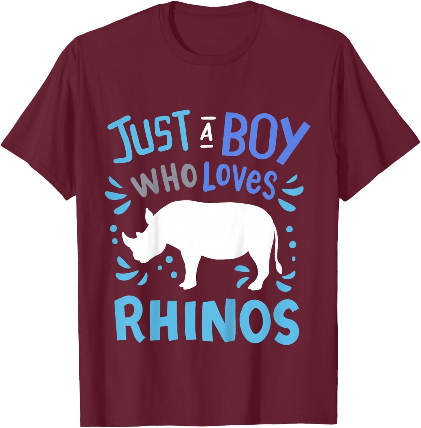 Rhino Rhino Gift T-Shirt - T-Shirt | Maroon
