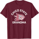 Chico State Wildcats Arched Grandma T-Shirt - T-Shirt | Maroon