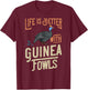 Guinea Fowl Gift Chicken Hen Farmer T-Shirt - T-Shirt | Maroon