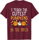 Halloween Teacher Teach Cutest Pumpkins Fall Costume Women T-Shirt - T-Shirt | Maroon