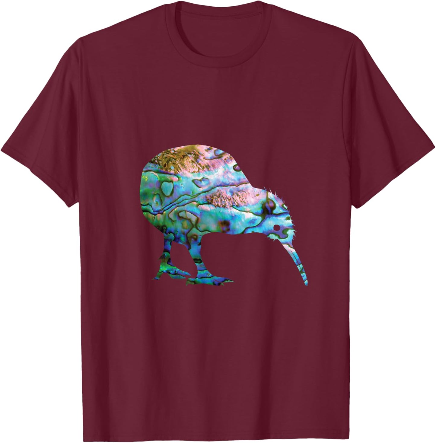 New Zealand Kiwi Bird T-Shirt - T-Shirt | Maroon