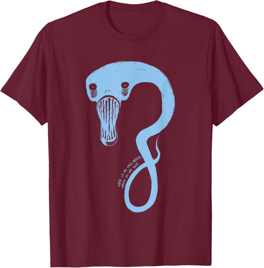 Billie Eilish Official Monster Blue T-Shirt - T-Shirt | Maroon