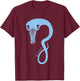 Billie Eilish Official Monster Blue T-Shirt - T-Shirt | Maroon