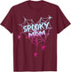Spider Halloween Costume Spooky Mom Pink White Ghost Boo T-Shirt - T-Shirt | Maroon