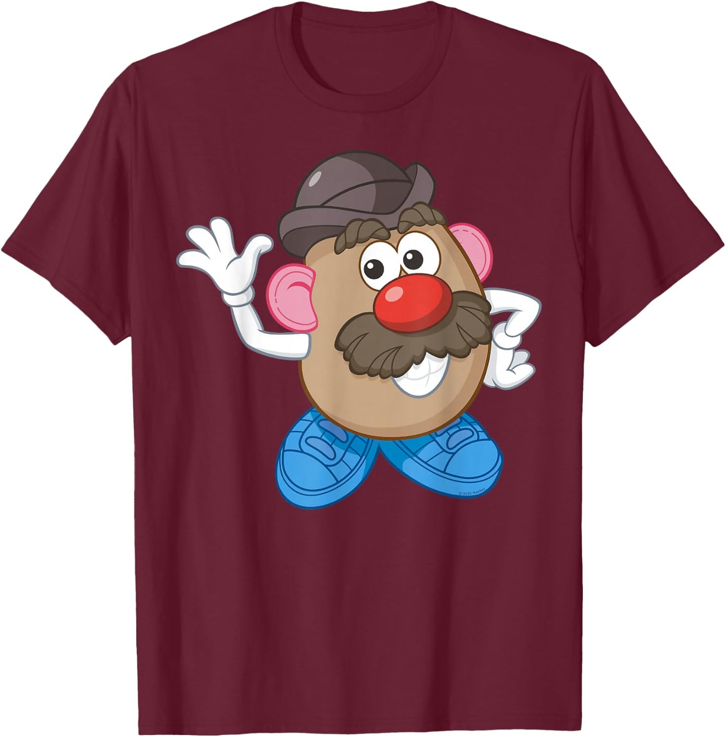 Mr. Potato Head Simple Portrait T-Shirt - T-Shirt | Maroon