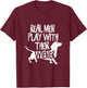 Real Men Play With Their Viennese I Dachshund Wine Dog T-Shirt - T-Shirt | Maroon