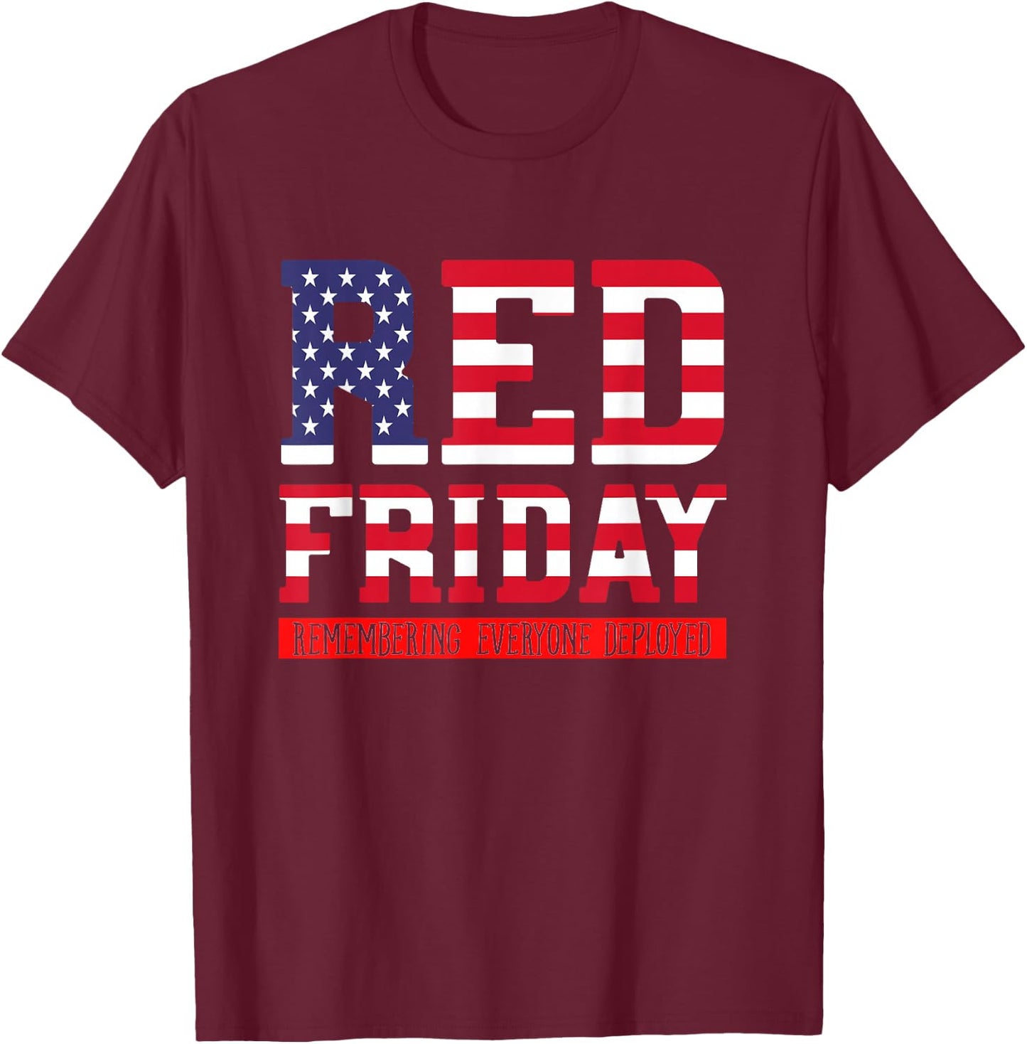 Red Friday - Deployment Outfit Military Support Gift T-Shirt - T-Shirt | Maroon