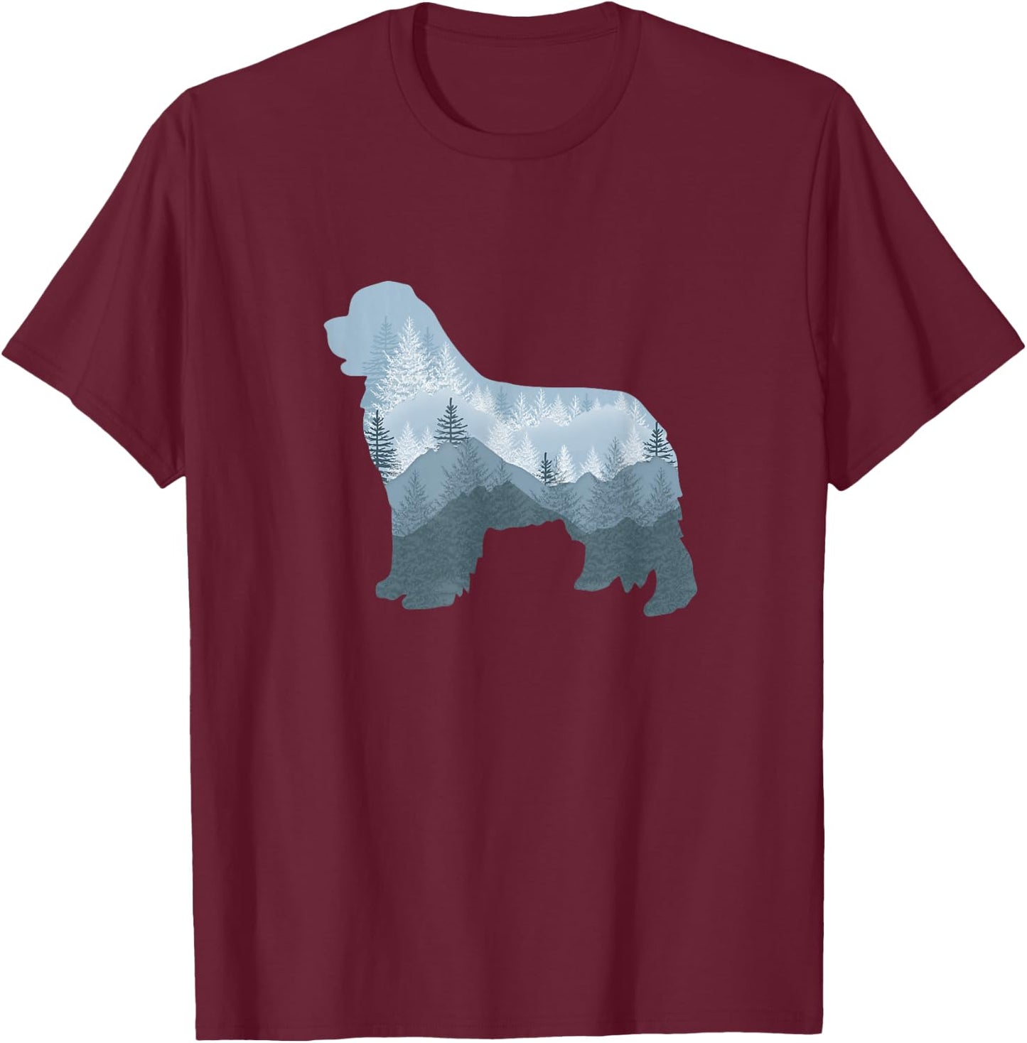 Newfie Tree T-Shirt - T-Shirt | Maroon
