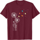 Bookworm Book Lover Gift Literature Dandelion Book Reading - -Adults and Kids - Black - Small - Short Sleeve T-Shirt - T-Shirt | Maroon