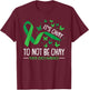 Its Ok Not To Be Ok Mental Health Awareness Butterfly Ribbon T-Shirt - T-Shirt | Maroon