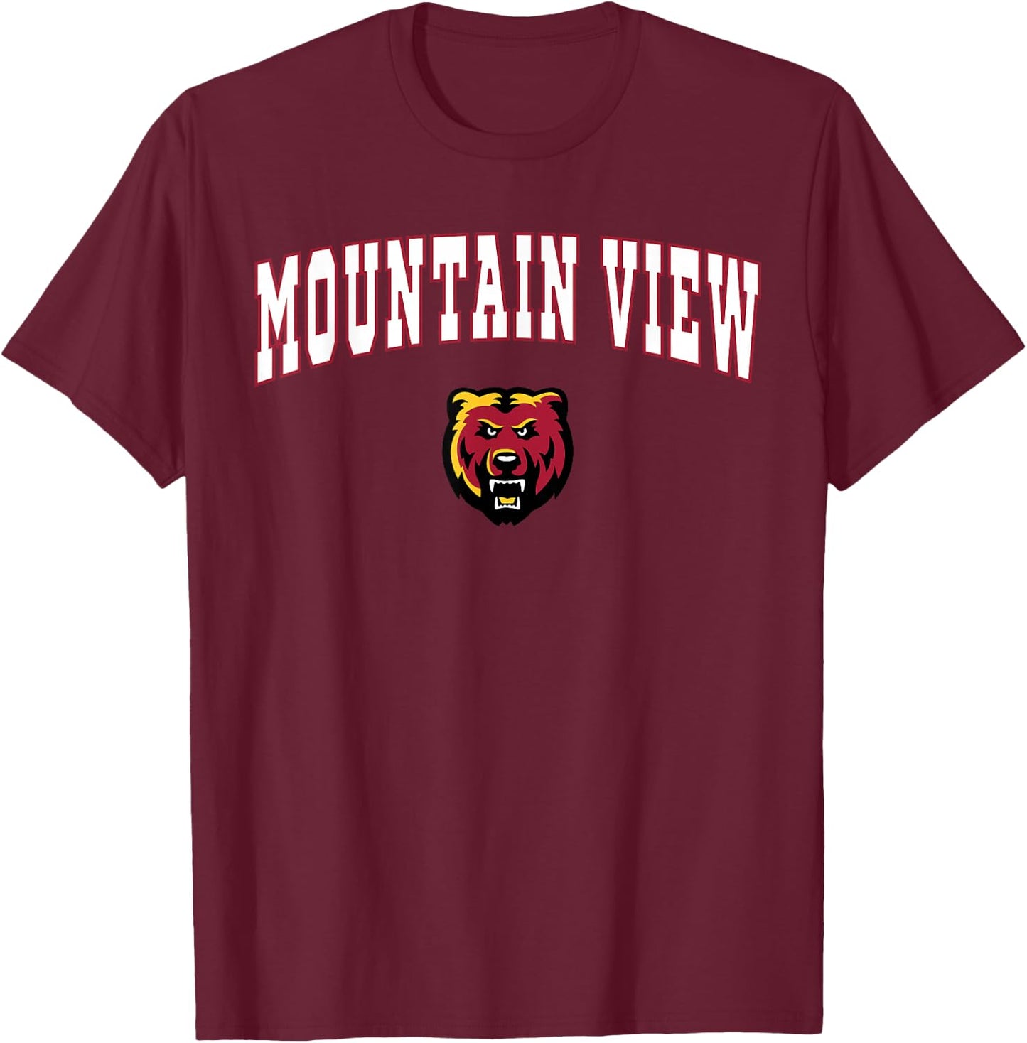 Mountain View High School Bruins T-Shirt - T-Shirt | Maroon