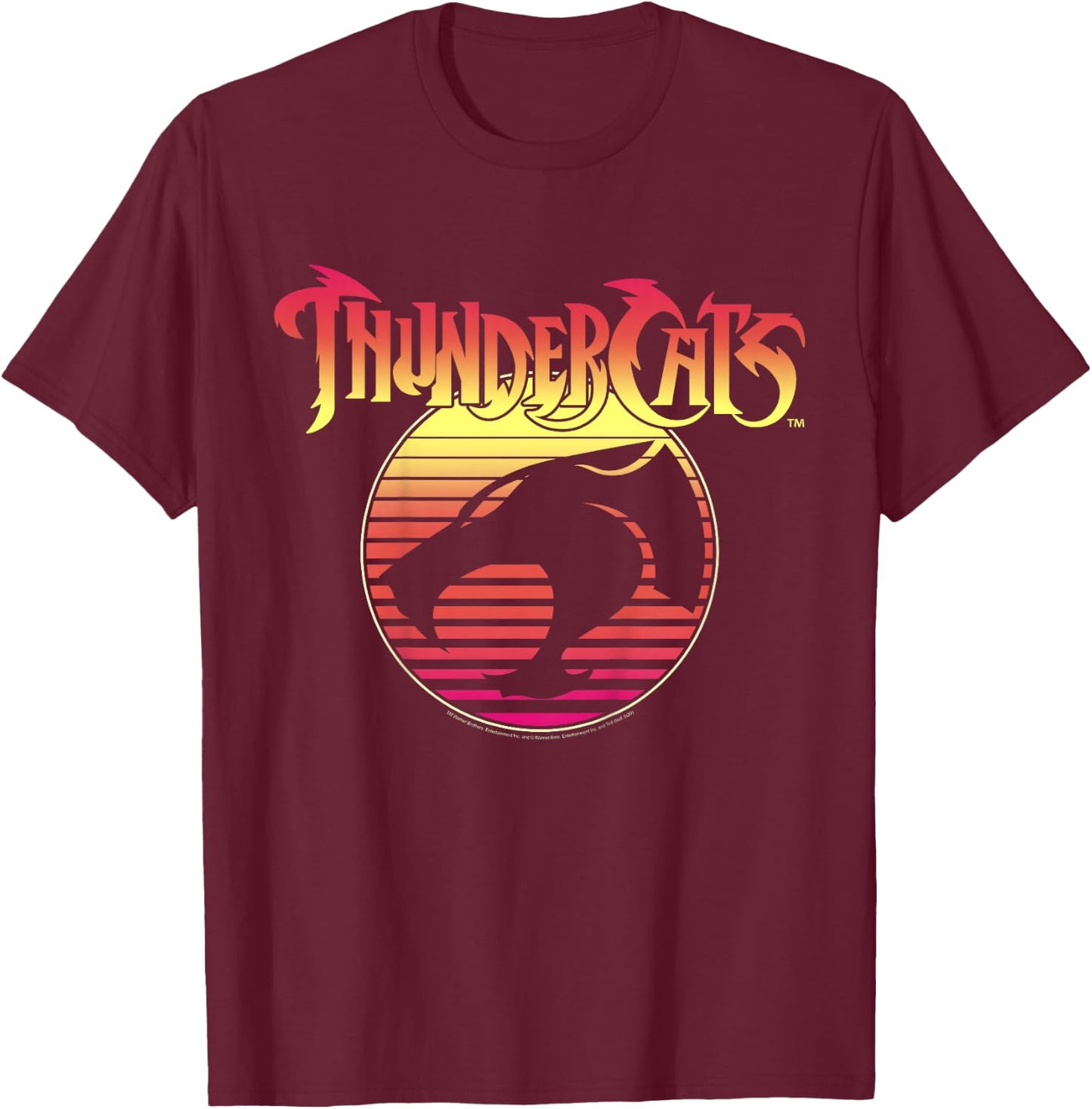 Kids ThunderCats Neon Gradient Logo T-Shirt - T-Shirt | Maroon