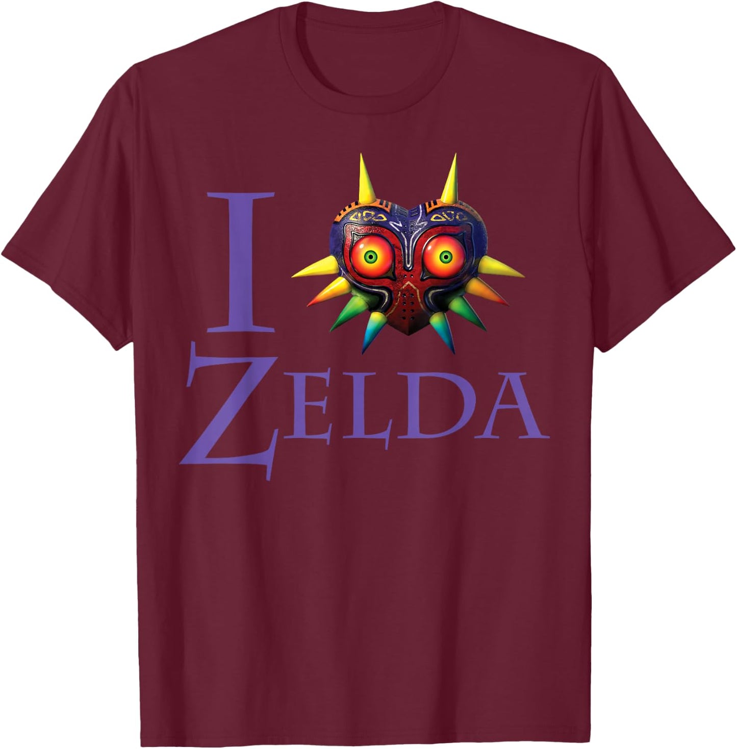 The Legend of Zelda Majora's Mask Love The Legend of Zelda T-Shirt - T-Shirt | Maroon