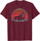 Walrus Lover Animal Retro Vintage 80s Style T-Shirt - T-Shirt | Maroon
