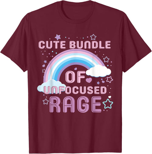 Cute Bundle Of Unfocused Rage Funny Pastel Goth Rainbow